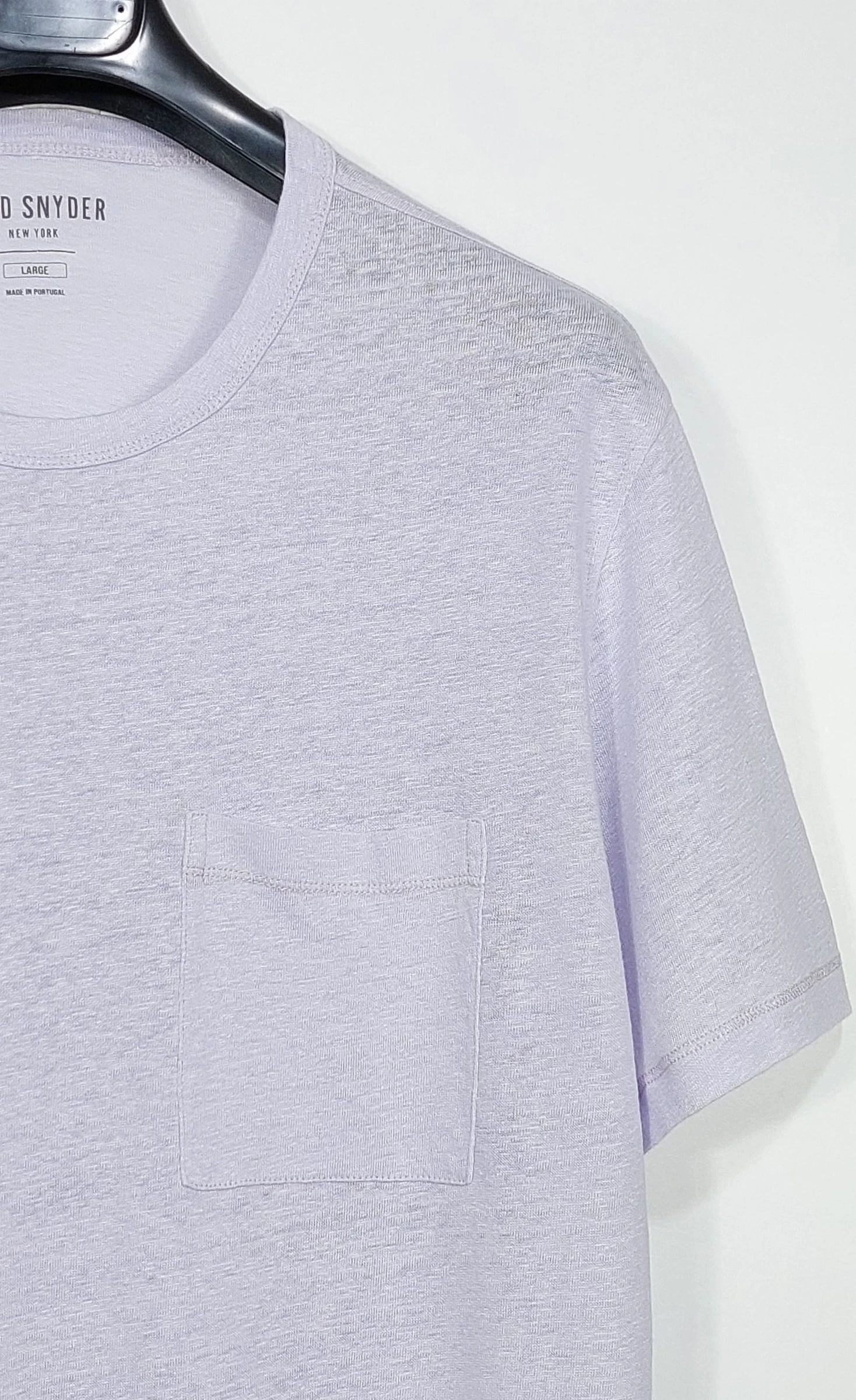 Todd Snyder linen pocket tshirt - lilac L – photo 4